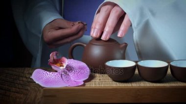 4 k Matcha çay kompozisyon, dolly atış