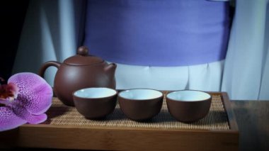 4 k Matcha çay kompozisyon, dolly atış