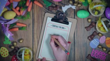 4 k Paskalya kompozisyon eller Paskalya tatili yazma