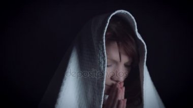 4 k dua İsa'nın annesi Meryem dini portresi