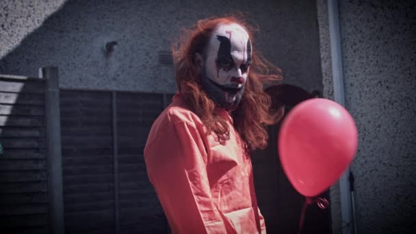 Halloween Clown Man — Stock video