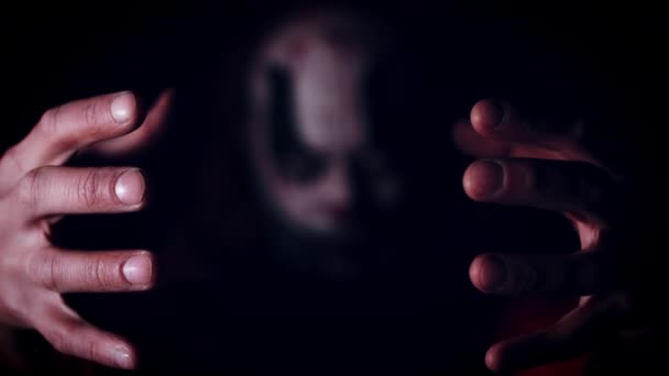 Halloween clown uomo — Video Stock