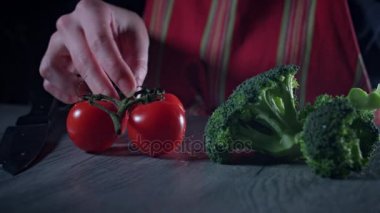 Taze sebze salatası.
