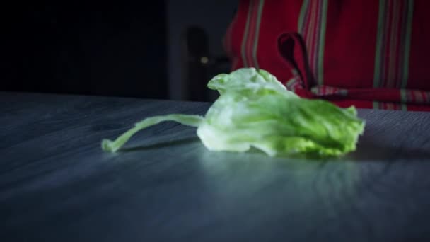 Свіжі овочевий салат — стокове відео
