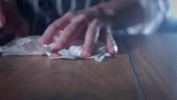 Baker Cleaning Table — Stock Video