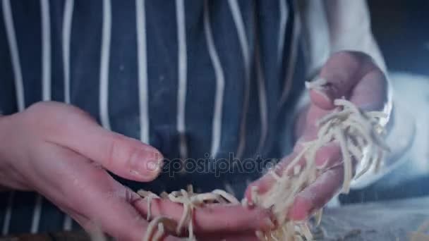 Pasta miscelante per panettieri — Video Stock