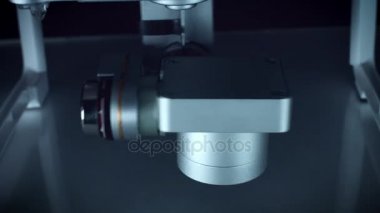 Teknolojik altyapı dron kameranın hareketli
