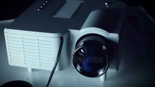 Technologia Tło Projektor Włącza — Wideo stockowe