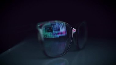 Teknolojik altyapı bilgisayarı yansıma gözlük