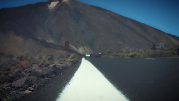 Yol Dağ Güzel Yerlerde Tenerife Spanya — Stok video