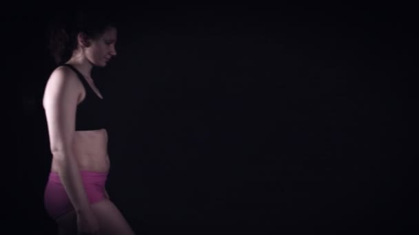 Gewichtsbeheer en fitness — Stockvideo