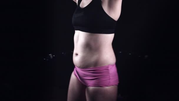 体重管理和健身 — 图库视频影像