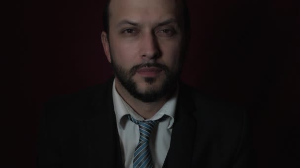 30 éves kaukázusi Férfi — Stock videók