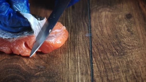 Fresh fish and seafood — Stock Video