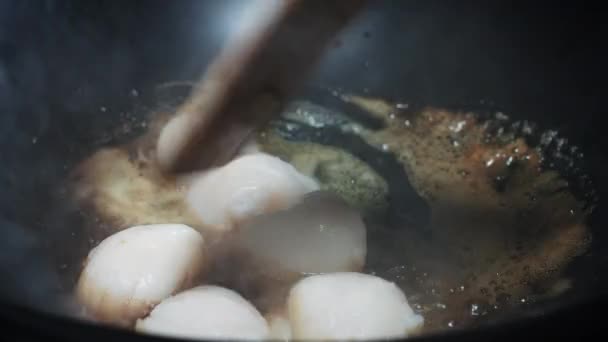 パスタと魚介類 — ストック動画