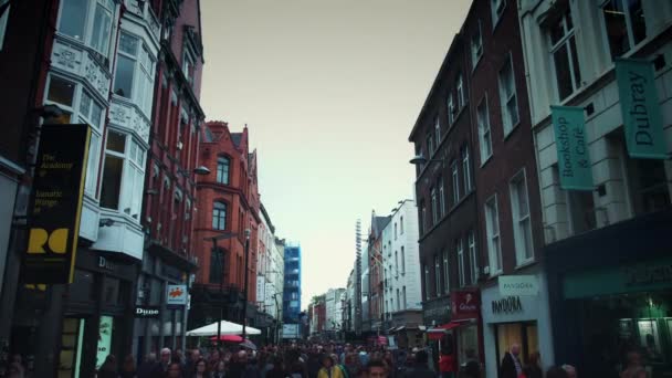Dublin - İrlanda, Eylül 2017 — Stok video