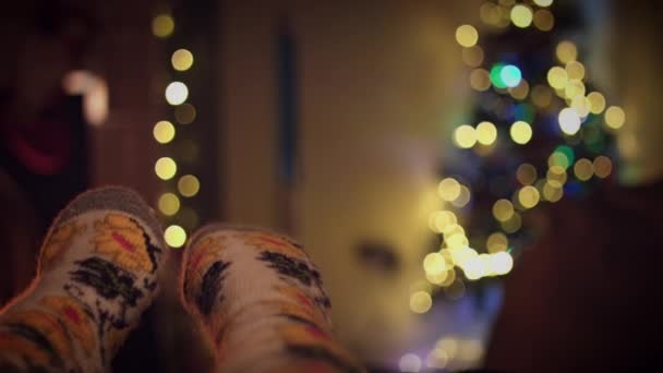 Famille à Noël détente — Video