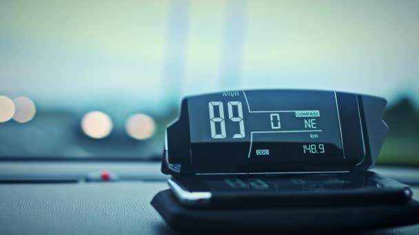 Glas transparant Head-up display — Stockvideo