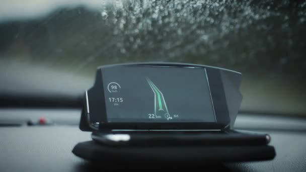 Glass Transparent Head-up display — Stock Video