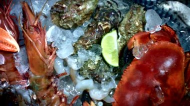 Taze balık ve deniz ürünleri.