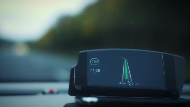 Glass Transparent Head-up display — Stock Video