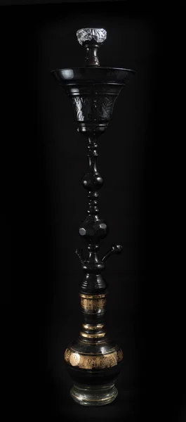 Hookah Pipes against a black background — Stock Photo, Image