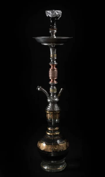 Hookah Pipes against a black background — Stock Photo, Image