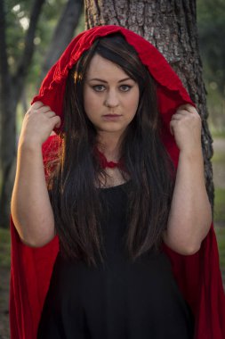 Küçük kırmızı, avcı