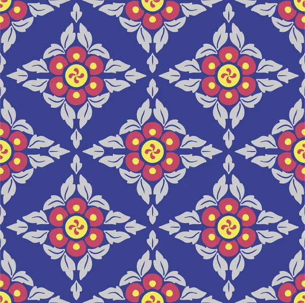 Geometrik çiçek deseni