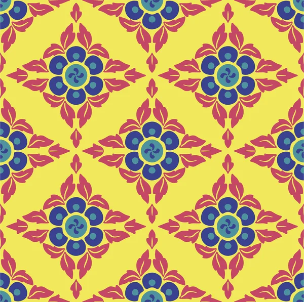 Geometrik çiçek deseni