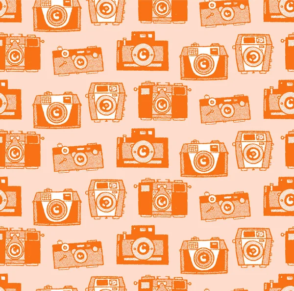Vintage kamera deseni