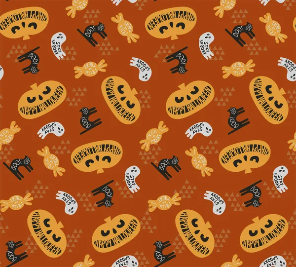 Happy halloween візерунком — стоковий вектор