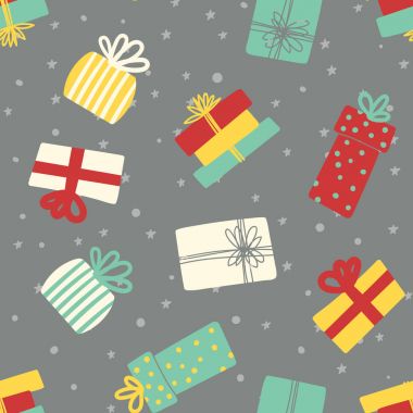Renkli hediyeler Seamless Modeli