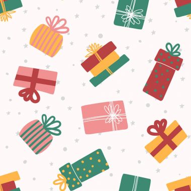 Renkli hediyeler Seamless Modeli