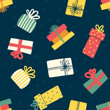 Renkli hediyeler Seamless Modeli