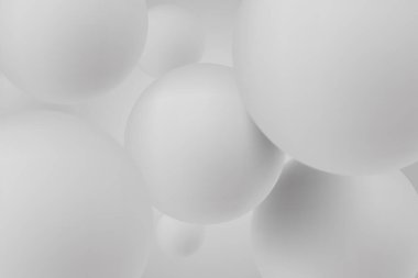 3 boyutlu küreler (B&W illüstrasyon vektör)