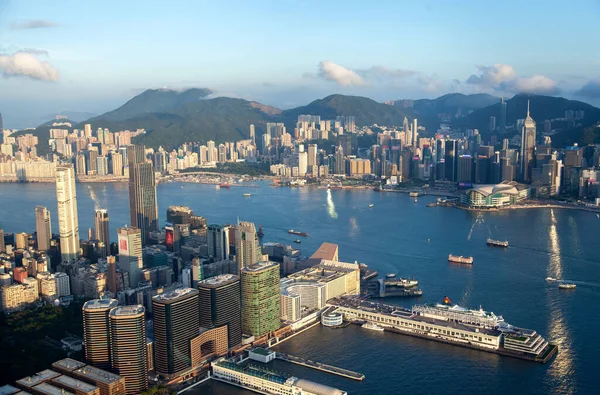 城景香港油尖旺区设有摩天大楼 — 图库照片