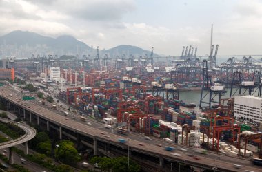 Konteyner terminali modern Hong Kong