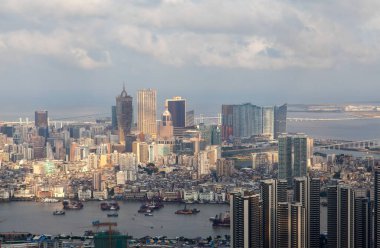 Çin 'deki Macau Yarımadası' nın ünlü eski Katedrali 