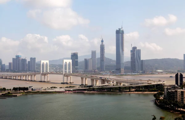 Chiński most Sai Van między Makau i Zhuhai — Zdjęcie stockowe