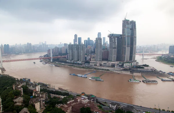 Chongqing en los ríos Yangtze y Jialing en China —  Fotos de Stock