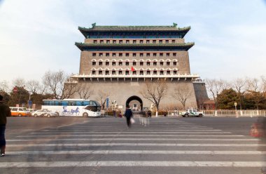 Chinese people in Beijing Zheng Yang Men Jian Lou 