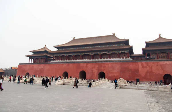 Famous Beijing Forbidden City in China on day — Stock Fotó