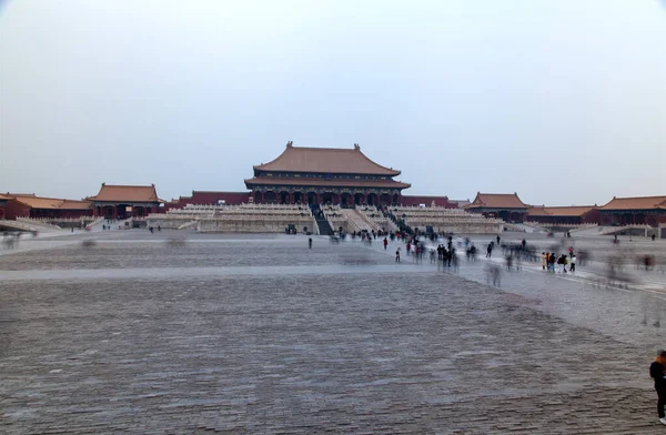 Cidade Proibida antiga bem conhecida em Pequim China — Fotografia de Stock