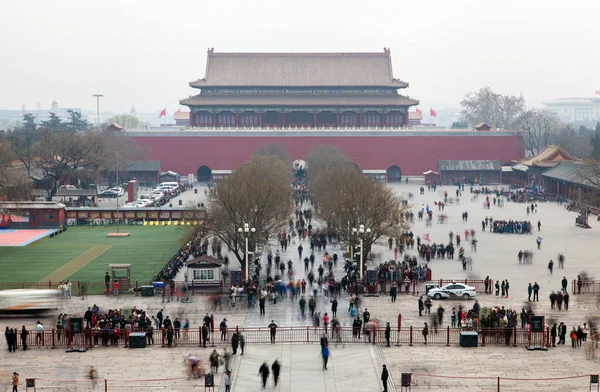 Chinese complex square in Beijing Forbidden City — Stock Fotó