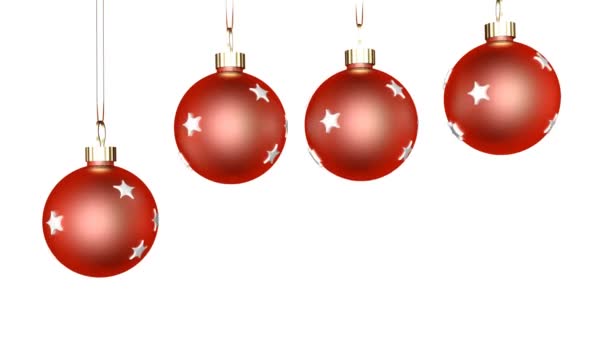  Ornements de Noël rouges Zoom  