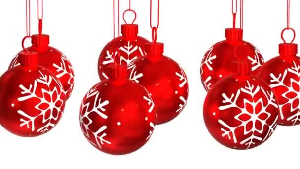 Kerst ornamenten achtergrond. Loopbare — Stockvideo
