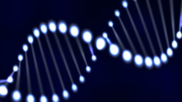 Animación de moléculas de ADN — Vídeo de stock
