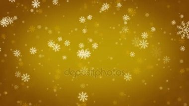 Güzel kar taneleri - kış arka plan. Sorunsuz döngü