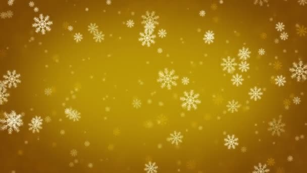 美しい雪の結晶 - 冬の背景。シームレスなループ — ストック動画